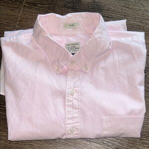 J. Crew Men's Light Pink Button Down Shirt